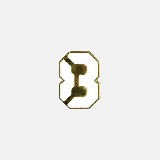 83 LOGO LAPEL PIN - WHITE