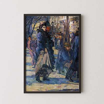 Louis Valtat Fauvist Art Print: Sur Le Boulevard, Giclee Fine Art
