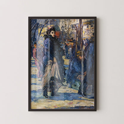 Louis Valtat Fauvist Art Print: Sur Le Boulevard, Giclee Fine Art