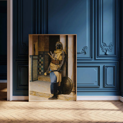 Ludwig Deutsch - Guarding the Palace | Orientalist Art (available handframed or unframed)
