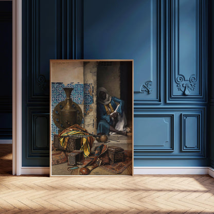 Ludwig Deutsch - The Artefacts Dealer | Famous Orientalist Art (available handframed or unframed)