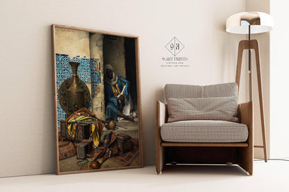 Ludwig Deutsch - The Artefacts Dealer | Famous Orientalist Art (available handframed or unframed)