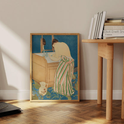 Mary Cassatt - Woman Bathing | Famous Impressionist Art (available handframed or unframed)