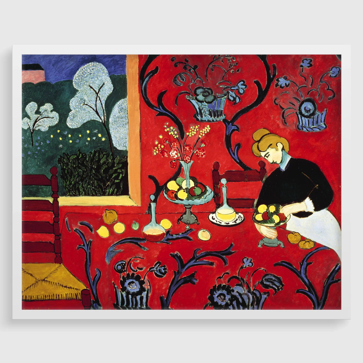 Reproduction d'art « La Desserte : Harmonie en rouge » de Matisse