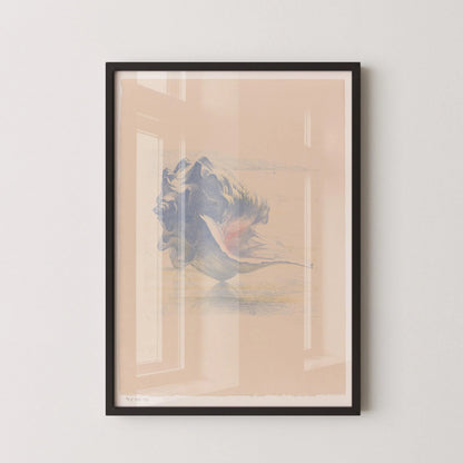 Seashell Art Print: Maurits van der Valk, Beige and Blue