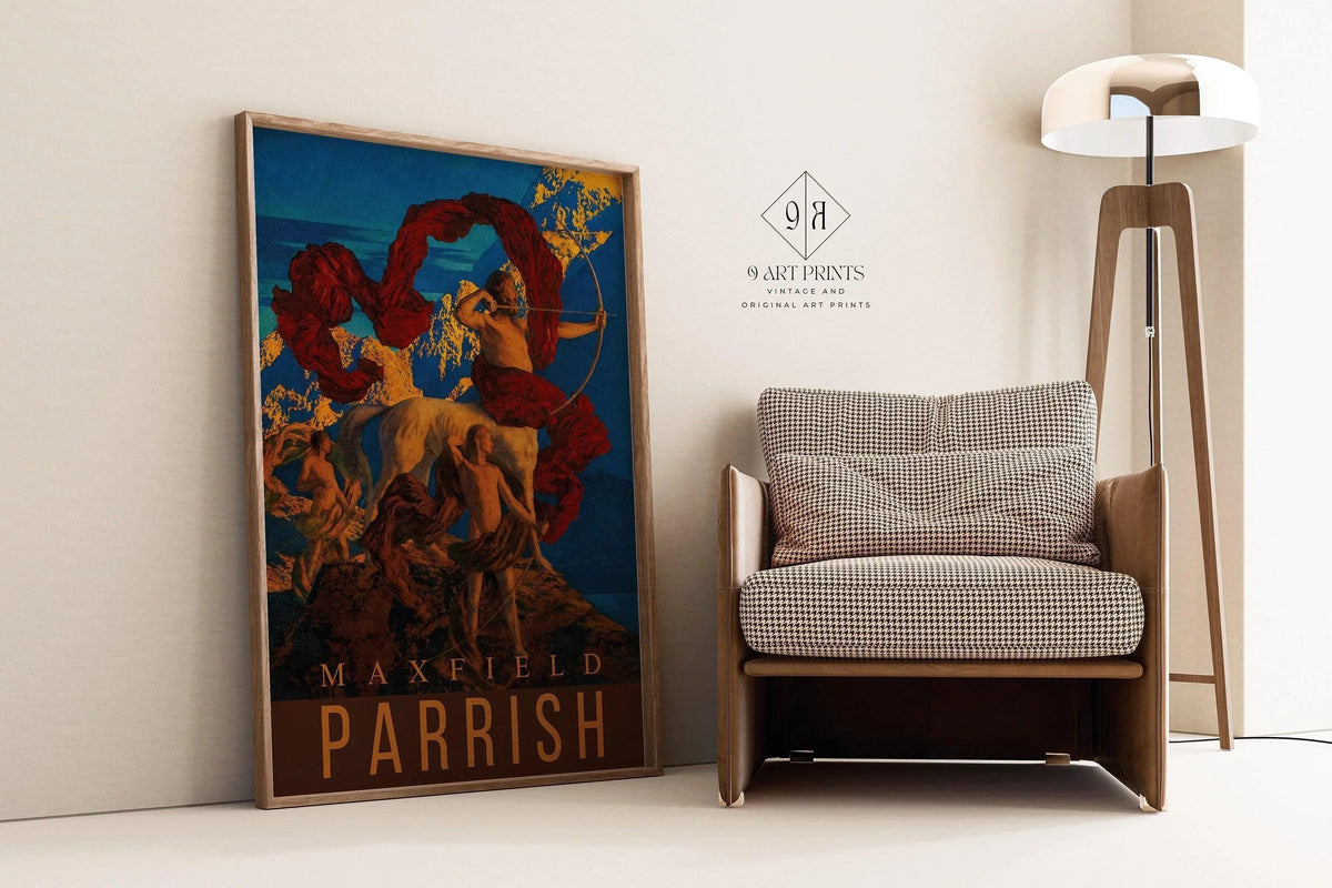 Impression d'art Maxfield Parrish : Jason et son professeur, classique américain