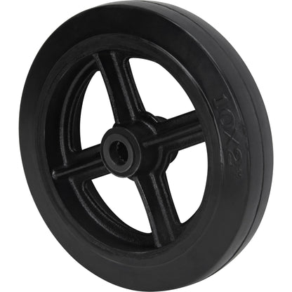 Roue en caoutchouc moulée, 254 mm (10 po) de diamètre x 50,8 mm (2 po) de largeur, capacité de 430 kg (948 lb)