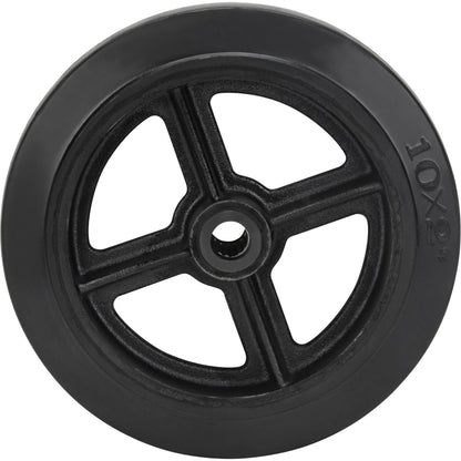 Roue en caoutchouc moulée, 254 mm (10 po) de diamètre x 50,8 mm (2 po) de largeur, capacité de 430 kg (948 lb)