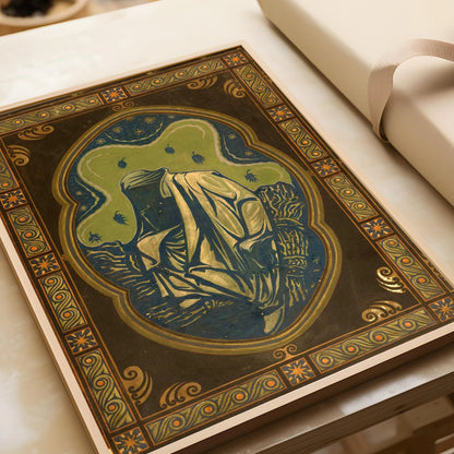 Richard Roland Holst 'Night' Giclee Print: Symbolist Art Nouveau