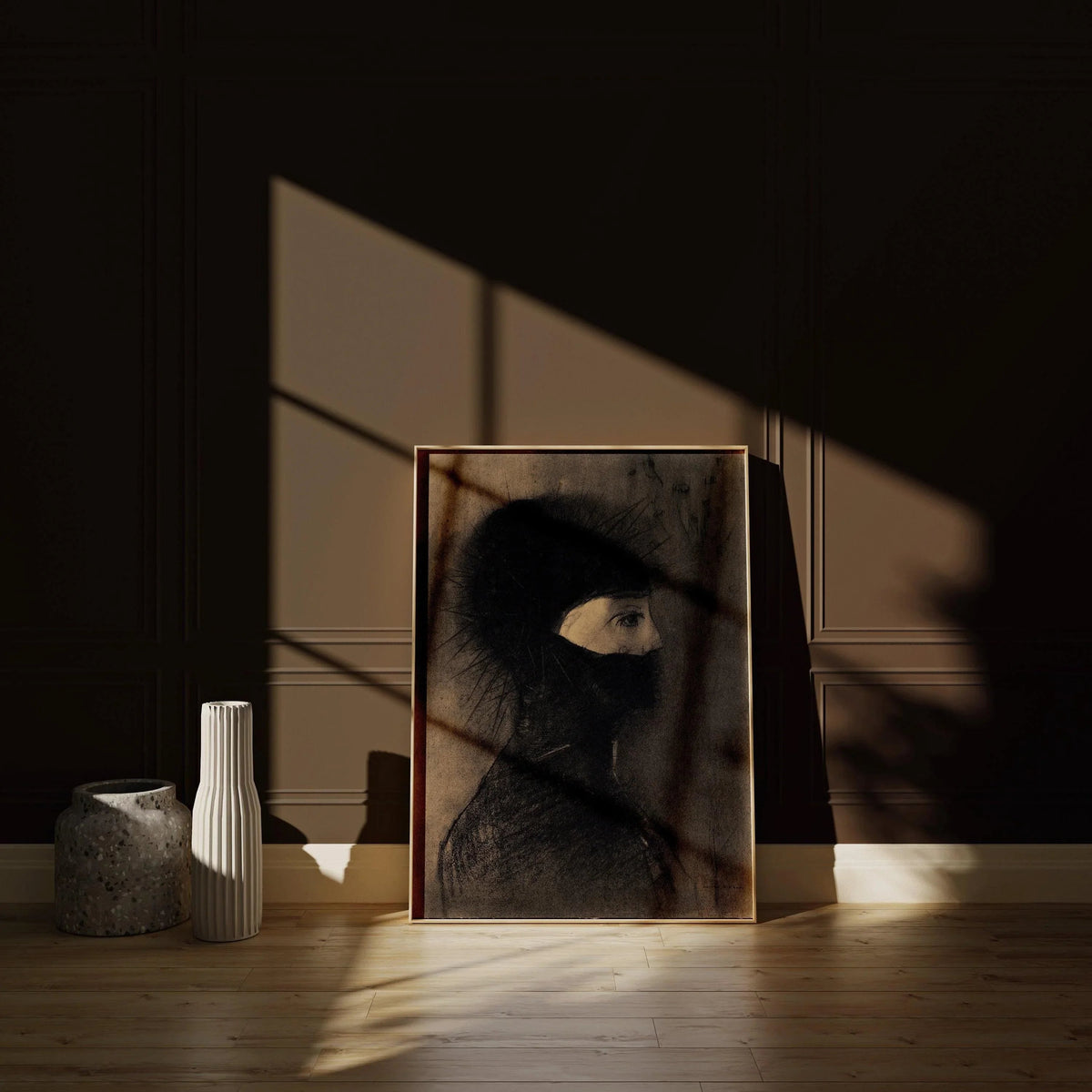 Odilon Redon - Armure | Célèbre œuvre d'art surréaliste et symboliste | Disponible encadrée ou non encadrée