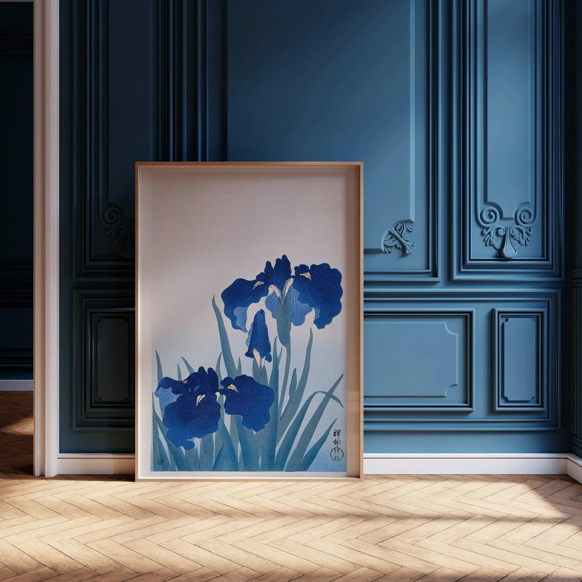 Estampe Giclée Iris de Koson Ohara : Art Botanique Japonais Ancien