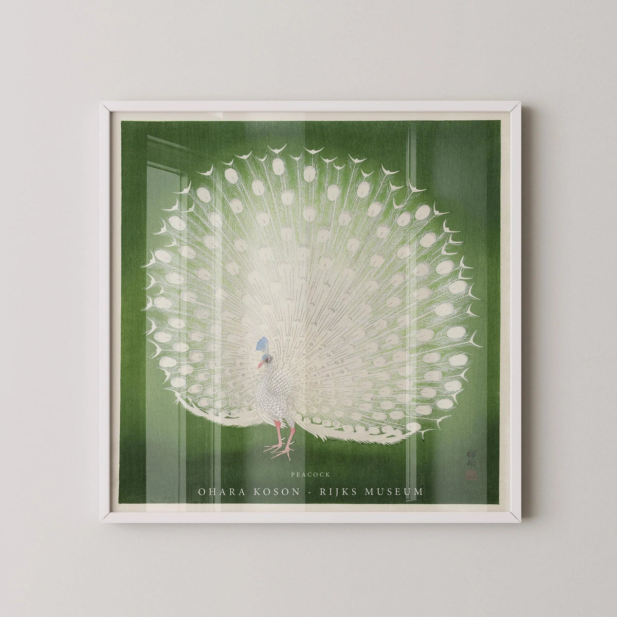 Ohara Koson Peacock Print: Vintage Japanese Giclee Art