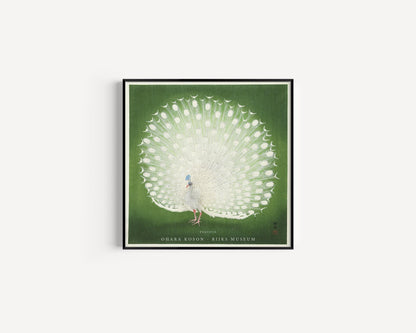Ohara Koson Peacock Print: Vintage Japanese Giclee Art