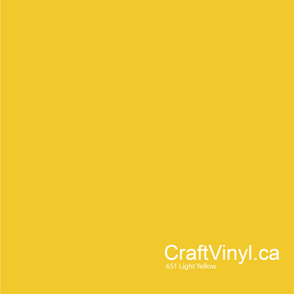 Oracal 651 Glossy Light Yellow #022sheets and rolls