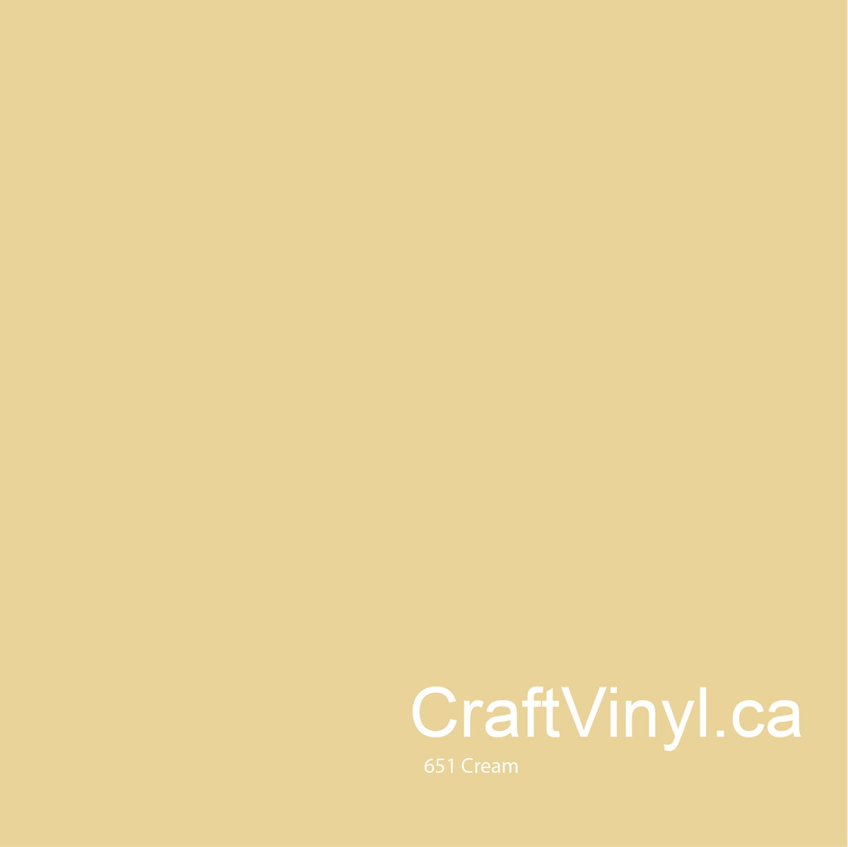Oracal 651 Glossy Cream Vinyl  #023 sheets and rolls