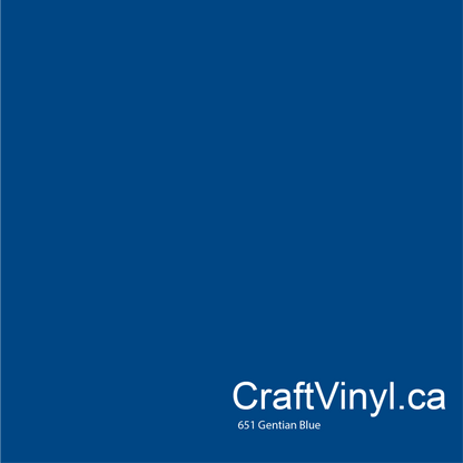 Oracal 651 Glossy Gentian Blue Vinyl #051 sheets and rolls