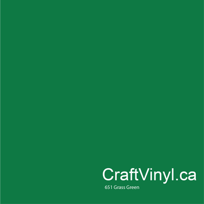 Oracal 651 Glossy Grass Green Vinyl  #068 sheets and rolls