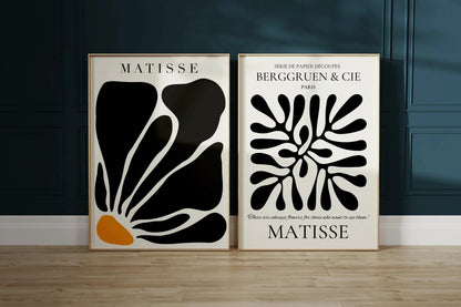 Ensemble de 2 impressions d'art Matisse : Duo Giclée Moderniste du Milieu du Siècle