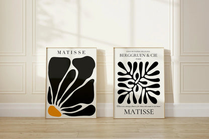 Ensemble de 2 impressions d'art Matisse : Duo Giclée Moderniste du Milieu du Siècle