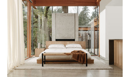 Parana Solid Wood Bed with Nightstands