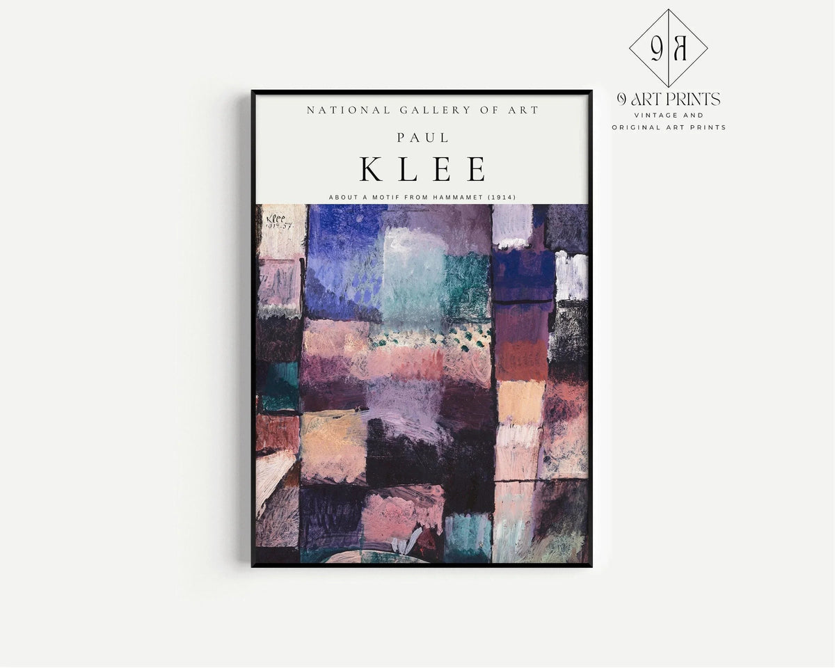 Paul Klee About a Motif | Modern Art Exhibition Poster (available handframed or unframed)