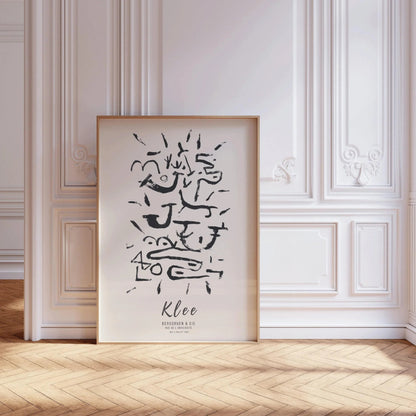 Paul Klee - Creeper and Climber | Modern Neutral Art Exhibition Poster (available handframed or unframed)