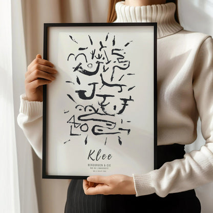 Paul Klee - Creeper and Climber | Modern Neutral Art Exhibition Poster (available handframed or unframed)