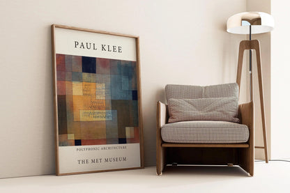 Paul Klee - Architecture polyphonique | Affiche d'exposition d'art moderne (disponible encadrée à la main ou sans cadre)
