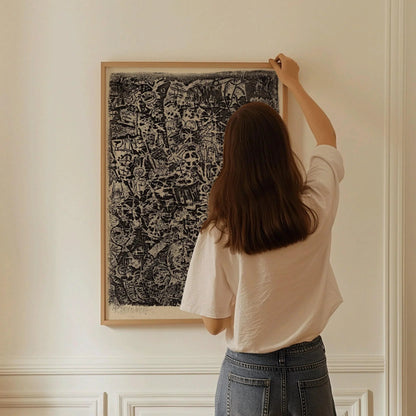 Paul Klee - Small World | Modern Neutral Art Exhibition Poster (available handframed or unframed)