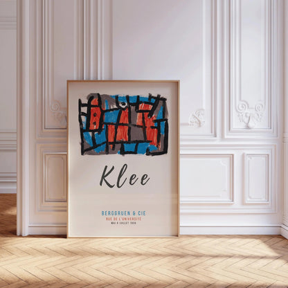 Paul Klee - L'Heure avant la nuit | Affiche d'exposition d'art moderne (disponible encadrée à la main ou non encadrée)