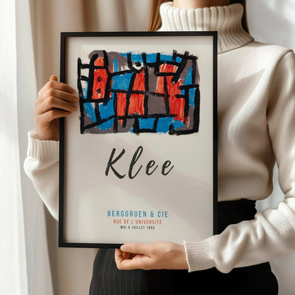 Paul Klee - L'Heure avant la nuit | Affiche d'exposition d'art moderne (disponible encadrée à la main ou non encadrée)