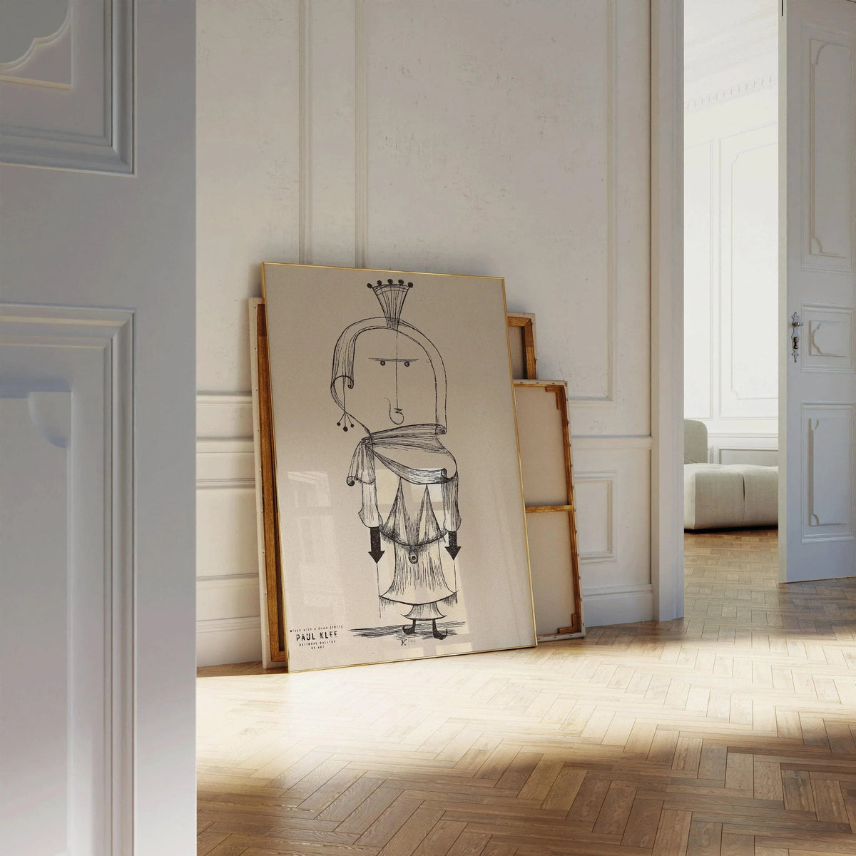 Impression de la sorcière de Paul Klee : Affiche d'exposition d'art moderne