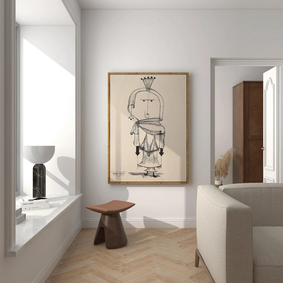 Impression de la sorcière de Paul Klee : Affiche d'exposition d'art moderne
