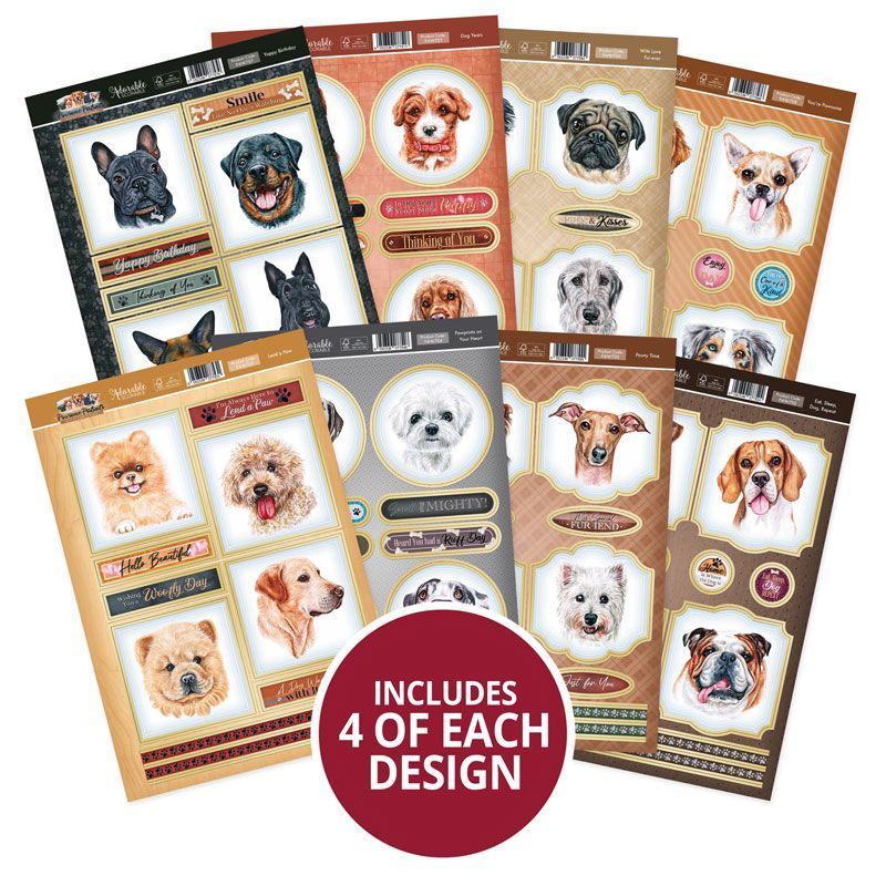 Décorations de cartes de luxe "Portraits Pawsome"