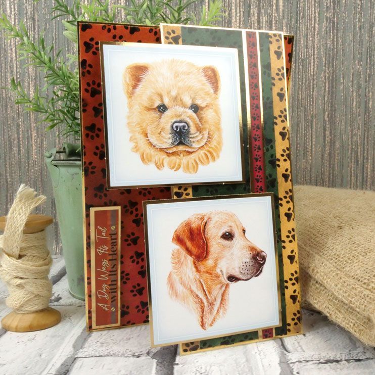 Décorations de cartes de luxe "Portraits Pawsome"