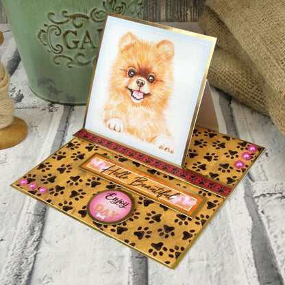 Décorations de cartes de luxe "Portraits Pawsome"