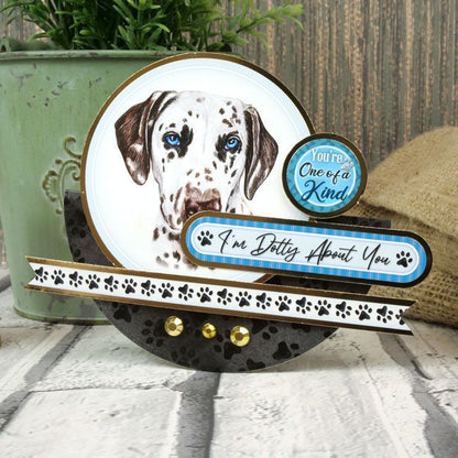 Décorations de cartes de luxe "Portraits Pawsome"