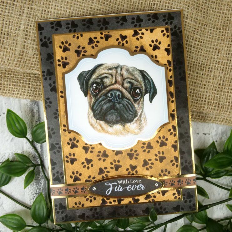 Feuille de décoration pour carte « Amour pour toujours »