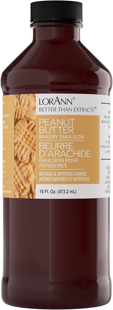 Émulsion de Pâtisserie au Beurre d'Arachide (Sans Arachides) - 4 oz, 16 oz, 1 Gallon, 5 Gallons - Émulsions de Pâtisserie Canada - Livraison Gratuite au Canada pour les Commandes de Plus de 199 $ CA