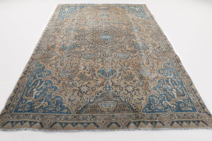 Persian Kashmar Rug | 6' 4" x 9' 3"