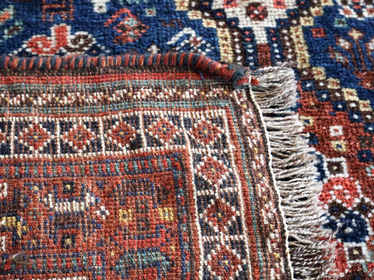 Persian Qashqai Rug | 4' x 5' 1"
