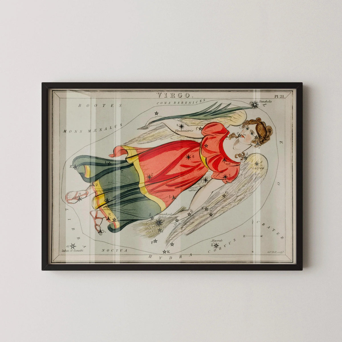 Personalizable Vintage Astrological Sign Print - Virgo | Sidney Hall Art (available handframed or unframed)