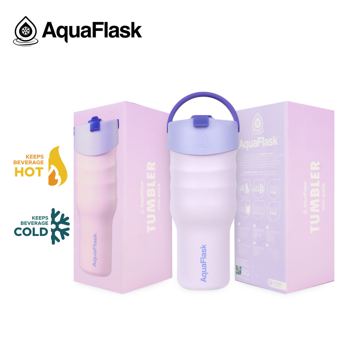Gobelet Aqua Flask – Tasse de Voyage Isotherme en Acier Inoxydable 887ml (30 oz)