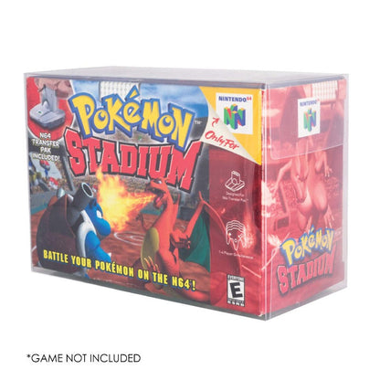 EVORETRO Protège-boîtes PET pour Nintendo N64 Pokémon Stadium - Lot de 1