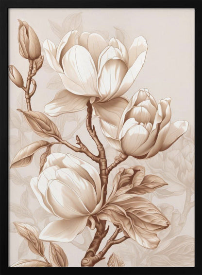Beige Flowers 2