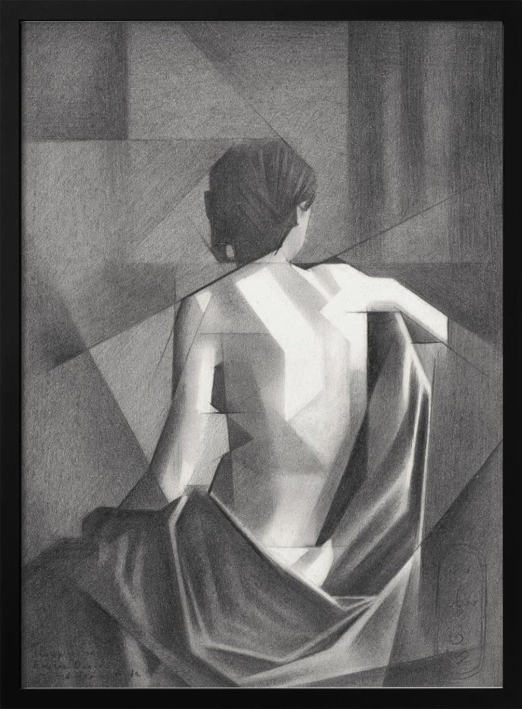 Wall art Study After Eugène Durieu & #039;s Seated Female Nude - 20-08-21