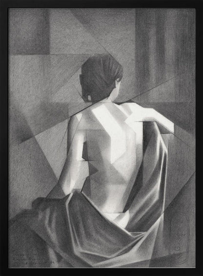 Wall art Study After Eugène Durieu & #039;s Seated Female Nude - 20-08-21
