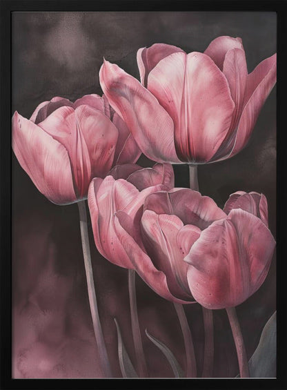 Wall art Purple Tulip 3