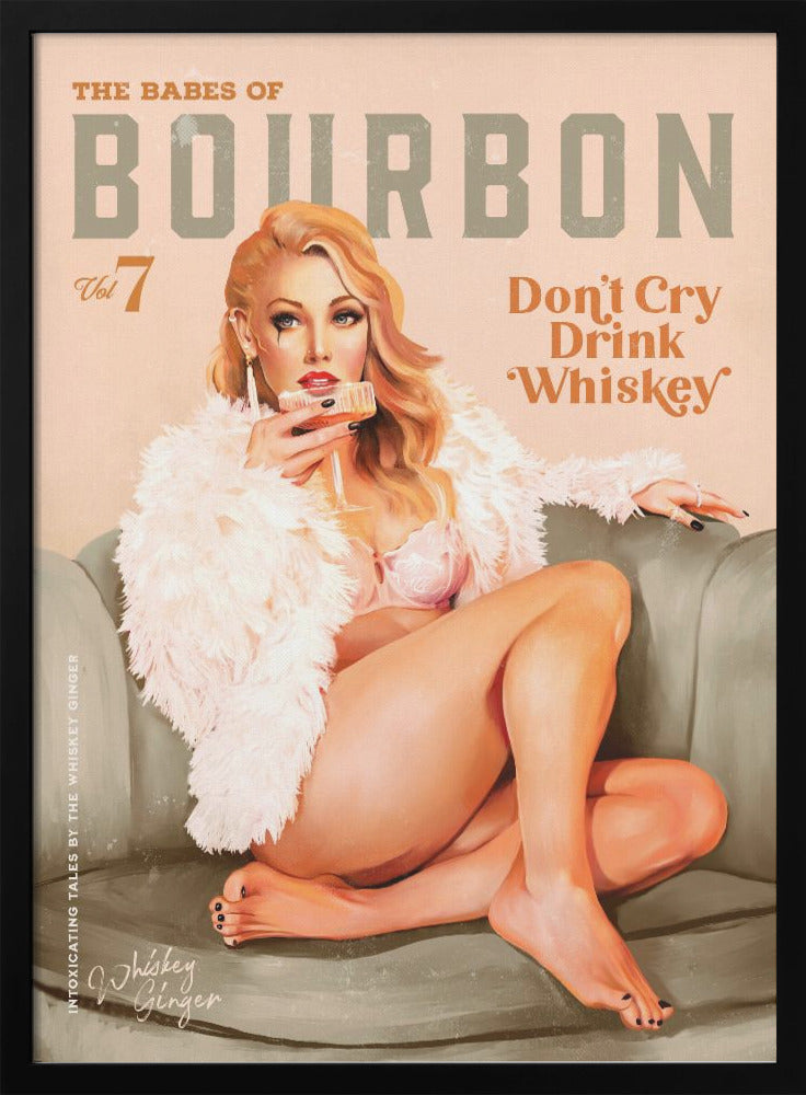 Décor mural Babes of Bourbon Vol 7 Sexy Fille Pin-up Vintage Whiskey