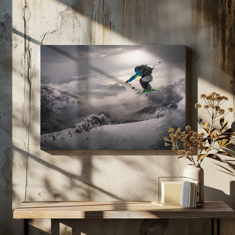 Wall art Backcountry skiing